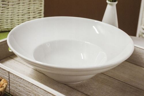 LUBIANA KASZUB/HEL Talerz Obiadowy Głęboki Do Makaronu Pasty 26 cm Biały na Arena.pl