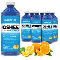 6x OSHEE Vitamin Water magnez + B6 cytryna - pomarańcza 1100 ml