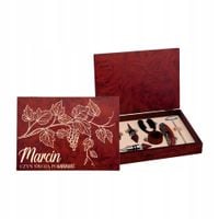 Zestaw AKCESORIA do wina GRAWEROWANY PREZENT Z IMIENIEM