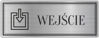 Tabliczka Grawerowana piktogram WEJŚCIE PRZEJŚCIE