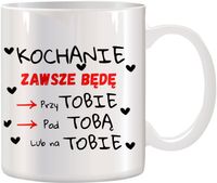KUBEK PREZENT DLA DZIEWCZYNY ŻONY MĘŻA CHŁOPAKA NA WALENTYNKI URODZINY