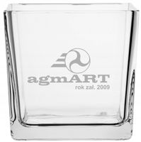 Wazon firmowy z grawerem własnego logo DANYMI FIRMY NADRUKIEM UV