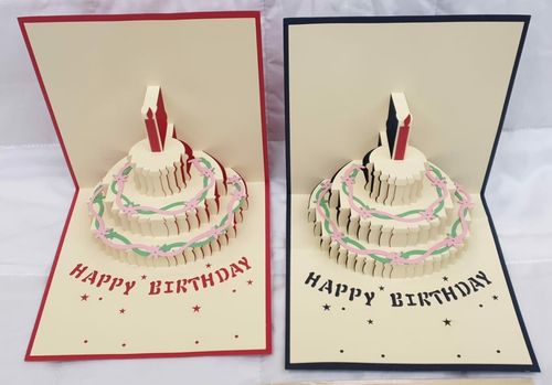 Kartka Urodzinowa 3D Z Kopertą Pop Up 2Szt 15X15 na Arena.pl