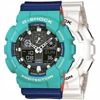 ZESTAW G-SHOCK GA-100B-7AER ZIELONY NIEBIESKI