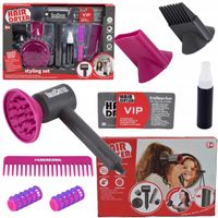 ZESTAW FRYZJERSKI DO STYLIZACJI SALON PIĘKNOŚCI DLA DZIECI NA BATERIE