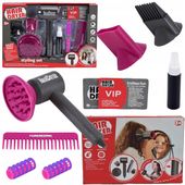 ZESTAW FRYZJERSKI DO STYLIZACJI SALON PIĘKNOŚCI DLA DZIECI NA BATERIE