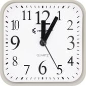 Vergionic budzik kwadratowy analogowy zegar stojący 9,5cm alarm