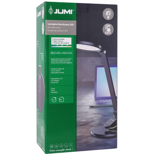 lampka biurkowa szkolna na biurko stołowa led trzy barwy do pracy z zegarem na Arena.pl