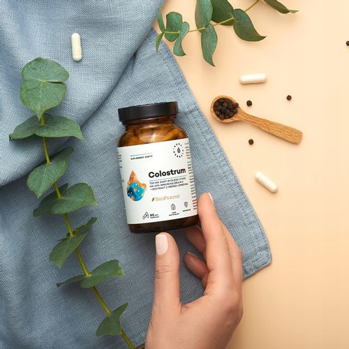 AURA HERBALS Colostrum + BioPerine, kapsułki na Arena.pl