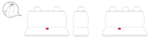 VW T-5 BUS 6 os. 2003-2015 Pokrowce dopasowane na miarę na Arena.pl