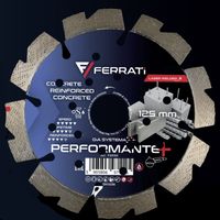 2X Tarcza diamentowa tnąca 350mm 25,4-F4mm PERFORMANTE PLUS FERRATi do żelb