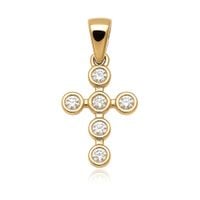 exclusive | krzyżyk z brylantami w złocie 750