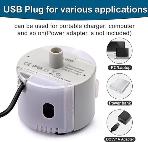 Pompa do fontanny dla kotów silnik zanurzeniowy SMA-800 5V 1.5W na Arena.pl