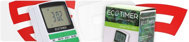 Gniazdko programowalne czasowe sterowanie 7 dni EC-PR07 PROGRAMATOR zdjęcie 2