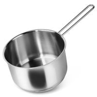 Rondelek Stalowy Rondel Garnek z Długim Uchwytem do Gotowania 20 cm 3,6L