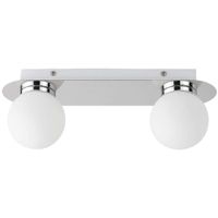 Łazienkowa LAMPA sufitowa BECCA 2111 Rabalux szklana OPRAWA kule balls IP44 białe chrom