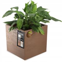 DONICZKA DONICA NA KÓŁKACH EKO 40x40CM CIEMNY BRĄZ