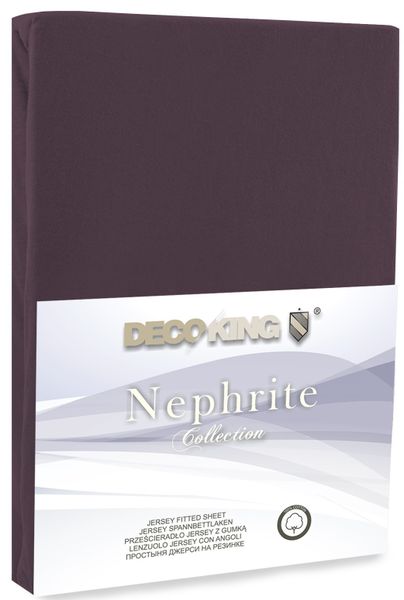 Prześcieradło DecoKing NEPHRITE CHOC 160-180+30 zdjęcie 1