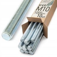 Pręt gwintowany M10 1000mm 1m ocynkowany szpilka kl. 4.8 DIN 976 10szt.