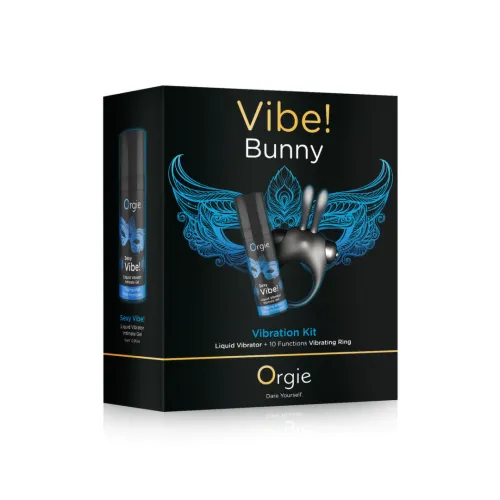 orgie orgasmic bunny - wibrujący pierścień kroliczek 10 trybow + żel 15 ml na Arena.pl