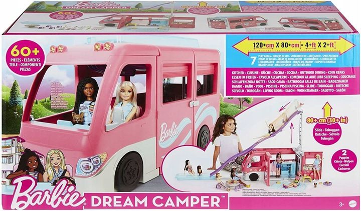 LALKA BARBIE KAMPER MARZEŃ wielkie auto dla lalek Barbie + akcesoria zdjęcie 1