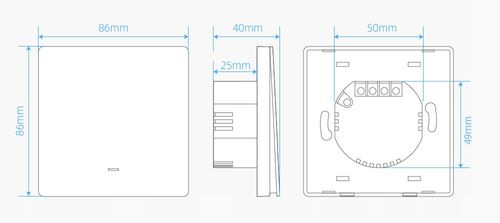 Włącznik Przełącznik 1 Obwód ZigBee TUYA Smart Biały Seria EM Zigbee2MQTT na Arena.pl