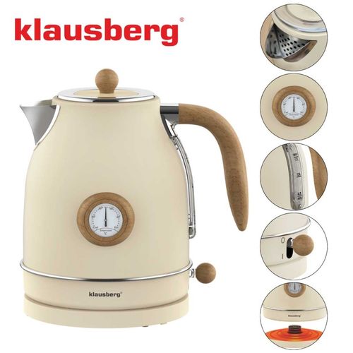 czajnik elektryczny 1,7l z termometrem klausberg kb-9006 retro na Arena.pl