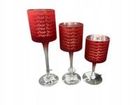 BOLTZE 3-częściowy zestaw świeczników Pino 2024993