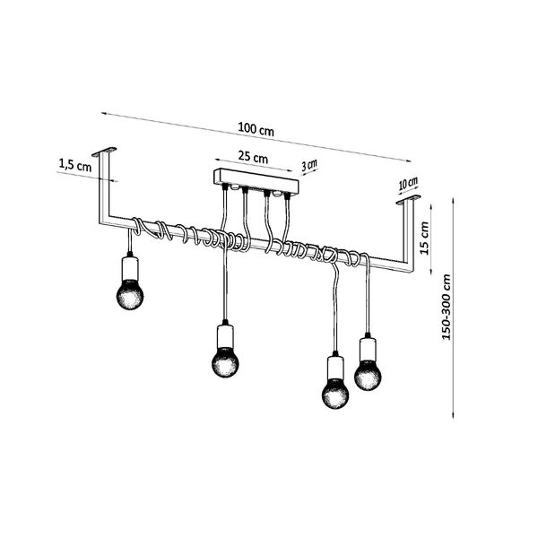 Żyrandol SALAMANCA 4 zdjęcie 4