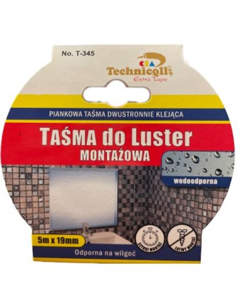 Taśma montażowa do luster Technicqll T-345 5m zdjęcie 4