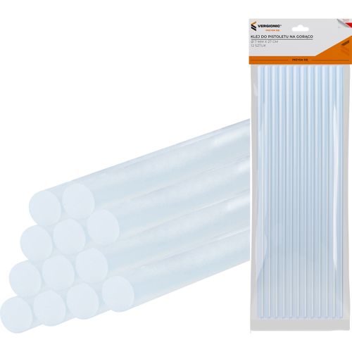 Klej do pistoletu na gorąco 7 mm x 27 cm 12 szt. VERGIONIC na Arena.pl