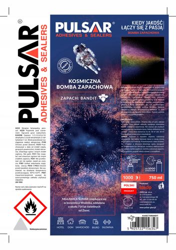 ODŚWIEŻACZ POWIETRZA PULSAR ZAPACH DLA MĘŻCZYZNY BANDIT 750 ml x3 na Arena.pl