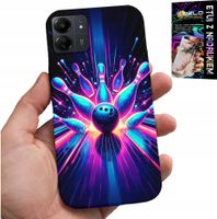 ETUI DO XIAOMI REDMI 13C 4G - KRĘGLE BOWLING STRIKE POKROWIEC, PLECKI