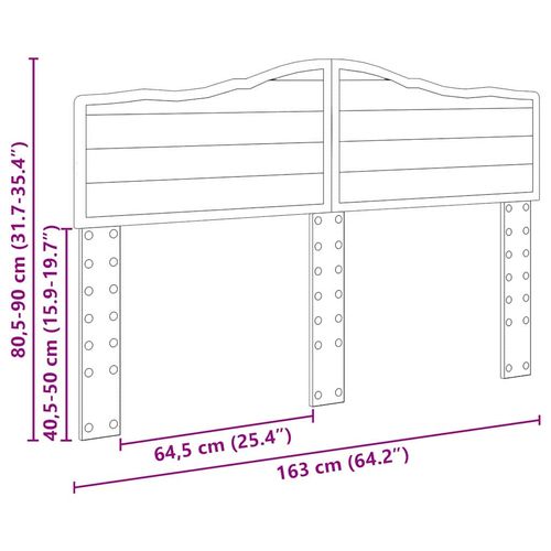 Zagłówek Stare drewno 160 cm Materiał drewnopochodny na Arena.pl