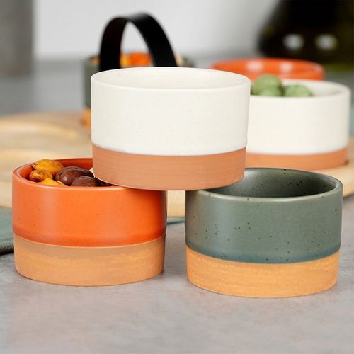 Miseczki na przekąski ceramiczne na tacy 7 el. na Arena.pl
