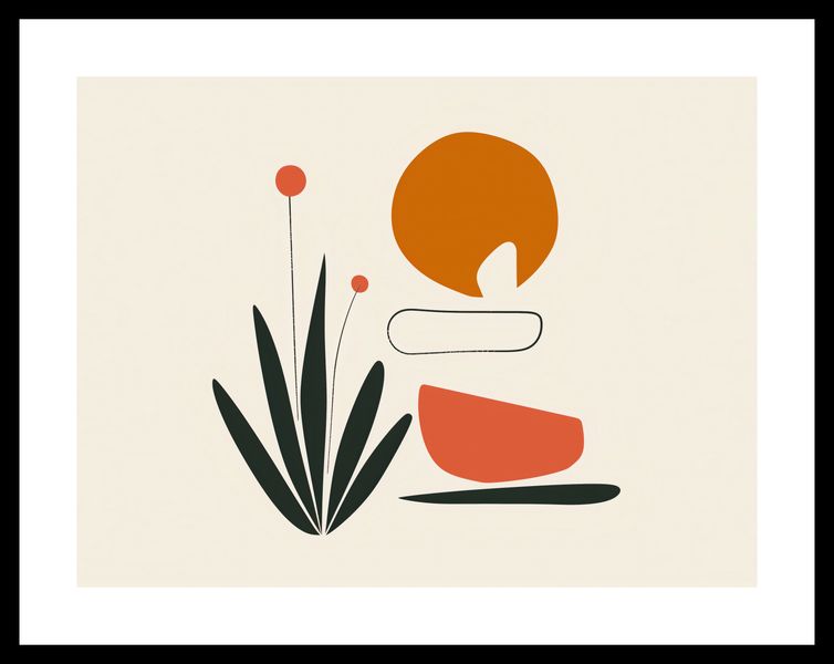 Plakat 40x30cm Abstrakcyjny Zen zdjęcie 3