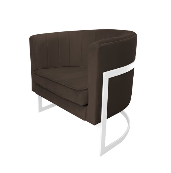 Fotel Glamour podstawa biała MG05 zdjęcie 2