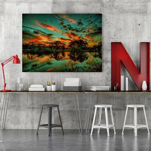 Obraz na płótnie - Canvas, Chmury nad jeziorem 4 60x40 na Arena.pl