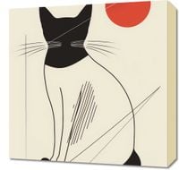 Obraz 50x50cm Czerwony Krąg