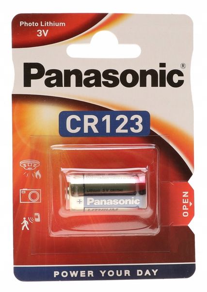BATERIA LITOWA CR123 Panasonic 3V Do Aparatu zdjęcie 1
