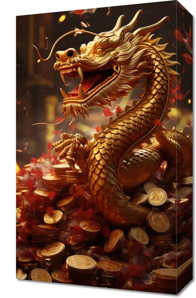 Obraz 30x50cm Smok Bogactwa zdjęcie 1