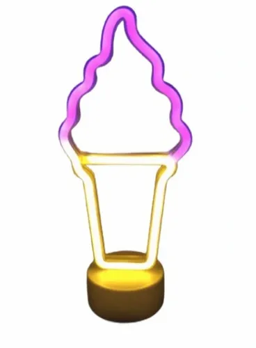 LAMPKA NEONOWA 3D LÓD LODY ICE-CREAM LAMPA BATERIE na Arena.pl