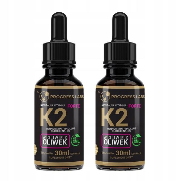Witamina K2 MK-7 FORTE KROPLE 30ml w płynie 2x30ml zdjęcie 1