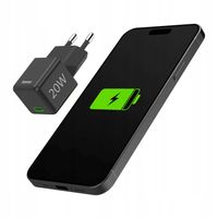Ładowarka sieciowa Hama USB-C czarna 20 W GAN PD/QC szybkie ładowanie
