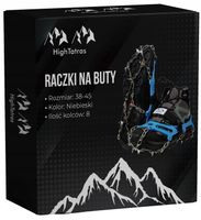 Raczki turystyczne na buty HighTatras 38–45 stal nierdzewna etui w