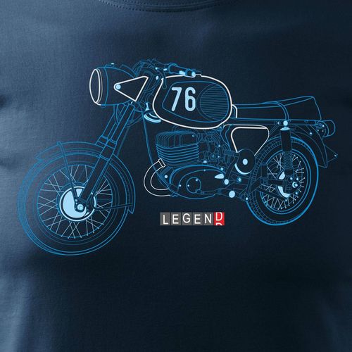 Koszulka motocyklowa na motor MZ ETZ 150 250 męska granatowa REGULAR M na Arena.pl