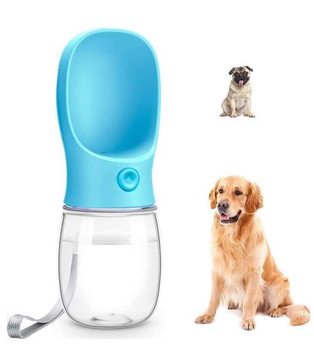 Przenośna Butelka Na Wodę Dla Psa 350Ml Niebieska na Arena.pl