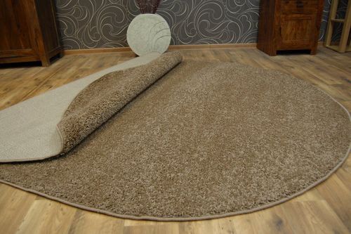 Dywan owalny JAZZY BASIC ciemny beż na Arena.pl