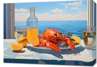 Obraz 70x50cm Homary Nie Do Pary