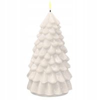 Luksusowa świeca choinkowa LED Homeart w kolorze białym (18 cm)